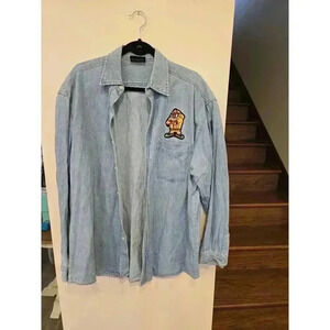 Garment Graphics Taz Work Shirt Size XL‎ Vintage 90s